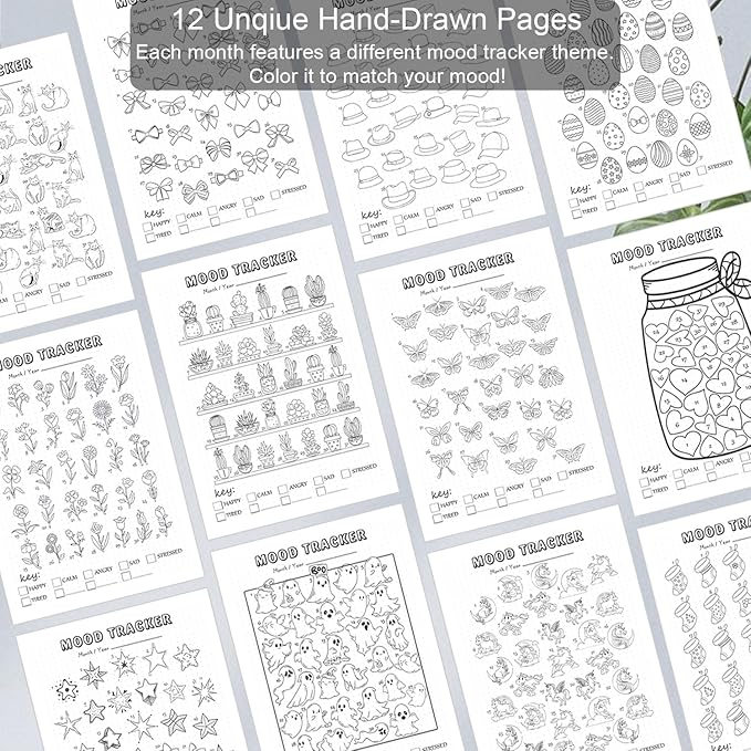 Premade Bullet Dotted Journal Notebook, Pre-made Dot Grid Journaling - Image 6