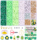 Wuollgess 3500 PCS Green Clay Beads by Wuollgess