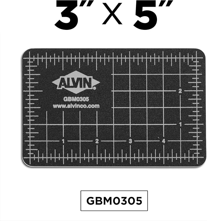 ALVIN GBM Self-Healing Cutting Mat 3.5 x 5 inch | Double-Sided Green/Black | - Image 3