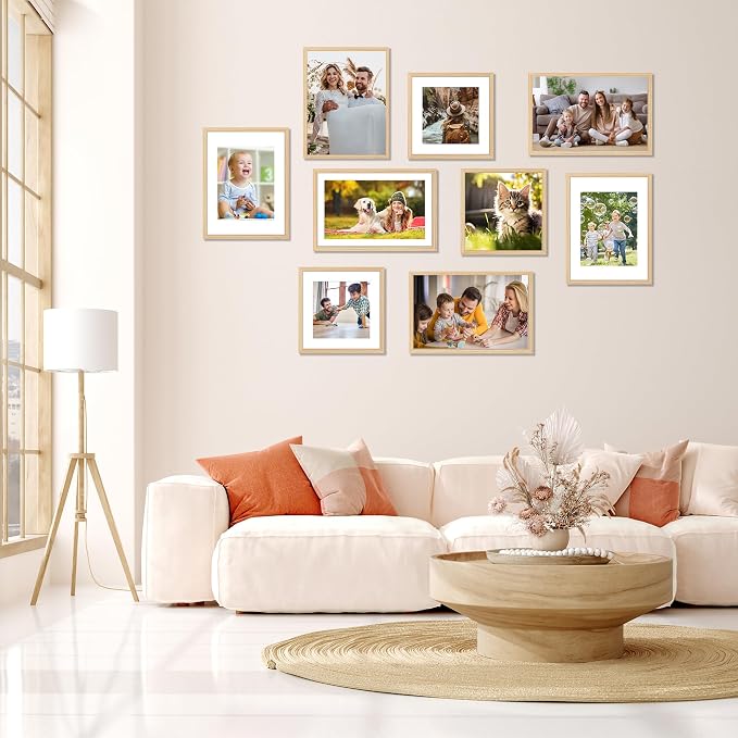 FIXSMITH 11x17 Picture Frame Natural Set of 2, Photo Frame - Image 7