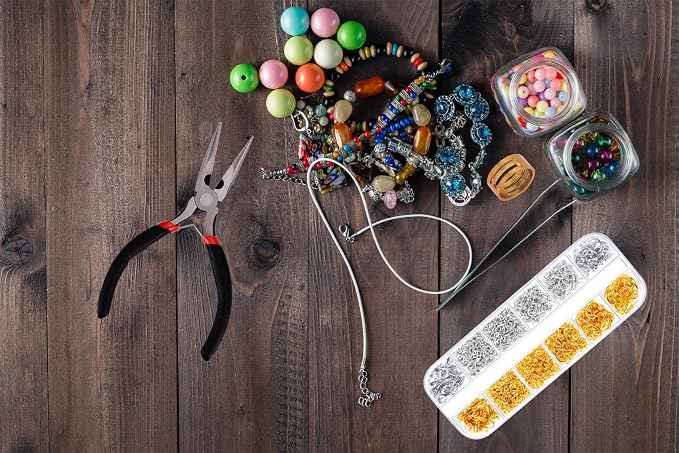 Paxcoo 1200Pcs Open Jump Rings and Lobster Clasps Jewelry Findings Kit - Image 6