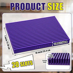 AceOrbit 10 Inch Large-Sized Quilting Rulers Holder, Desktop 20 Slot Ruler - Image 2