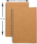 DSTELIN Blank Spiral Notebook, Soft Cover, Sketch book, 100 Pages / 50 Sheets - Image 3
