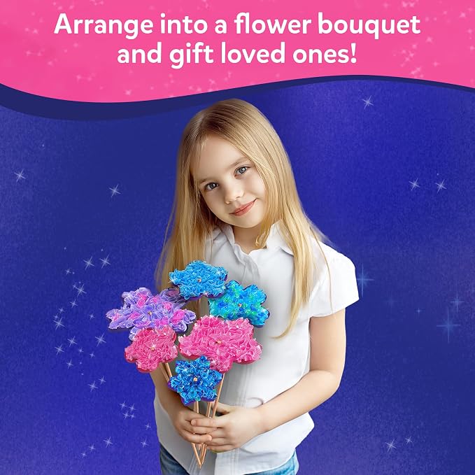 Skillmatics Poke-in Art – Flower Bouquet, Mess-Free Wood Craft Kit | Colorful - Image 6