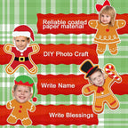 Gersoniel 72 Pcs Kid Christmas Gingerbread Man Decor Bulletin Board Cutout | - Image 5
