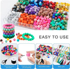 150Pcs Silicone Beads 15mm Mix Color, Bulk Silicone Beads 15mm - Image 4