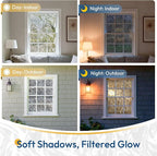 rabbitgoo Frosted Glass Window Privacy Film, Wave Pattern, 17.5" x 157.4" | - Image 3