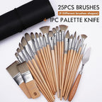 Fuumuui 26pcs Paint Brushes, Professional Acrylic Paint Brush Set Artists - Image 5