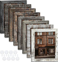 8x10 Picture Frames Set of 8, Vintage Rustic Farmhouse Industrial Style Photo by Unknown