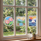 73 Pcs Scenery Stained Glass Painting Starter Kit - Image 3