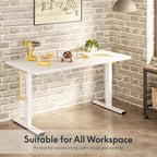FLEXISPOT Electric Adjustable Workbench, 55x28 Inches Ergonomic Worktable - Image 8