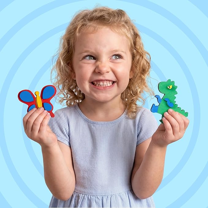 JOYIN 12 Wooden Magnet Creativity Arts & Crafts Painting Kit - Image 5