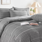 NEXHOME PRO Duvet Cover Queen, Soft and Lightweight 100% Washed Microfiber - Image 2