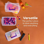 IRIS USA 5 Qt. Plastic Craft Storage Container Bins - Image 8