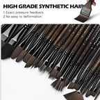Fuumuui 26pcs Professional Paint Brush Set - Image 2