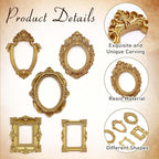 15 PCS Mini Vintage Frames, Tiny Resin Antique Frames, Small Gold picture photo - Image 3