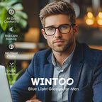 Blue Light Glasses for Woman Men | 99% Blue Light Blocking Glasses for Computer - Image 2