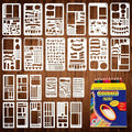 24-Piece Journal Stencils, Planner Stencils Templates by Bafeil