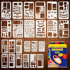 24-Piece Journal Stencils, Planner Stencils Templates by Bafeil