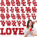 WILLBOND 52 Pcs Valentine's Day Heart Self Adhesive Chenille Letters Patches by Willbond+Technology+Limited
