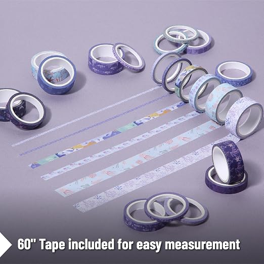 Mr. Pen- Washi Tape Set, 21 Rolls, 5 Yards/Roll | Washi Tape - Image 6