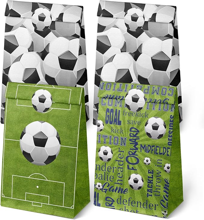 24 Soccer Party Favor Bags by Outego