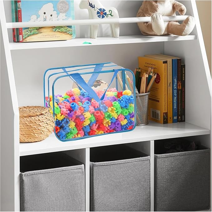 8 Packs XL Toy Storage Bags, Reusable Clear PVC Board Game Storage, Toy Storage - Image 7
