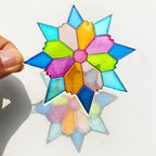 30 Sets Winter Snowflake Suncatchers Craft Kits DIY Glow In The Dark Window - Image 4