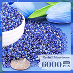 6000PCS 4mm Resin Rhinestones Bulk - Image 2