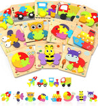Yetonamr Wooden Toddler Puzzles Gifts Toys by WelcometoYetonamrsToyWorld