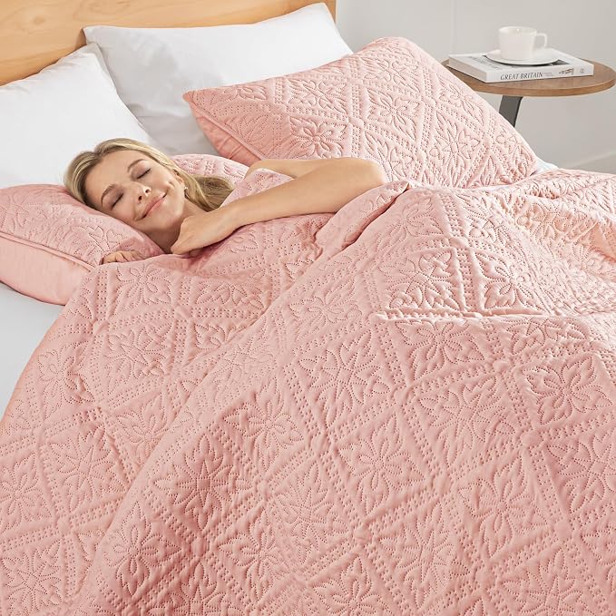 Exclusivo Mezcla Twin Quilt Bedding Set, Lightweight Soft Bedspreads Coverlets - Image 4