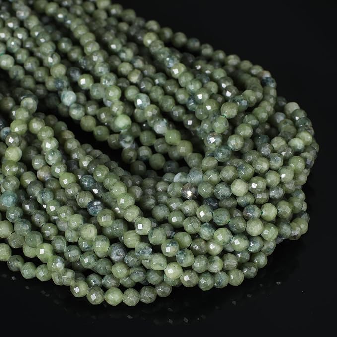 3mm 120pcs Southern Jade Tiny Gemstone Beads by SongXi