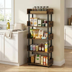 Furinno TURN-N-TUBE 5-Tier Display Shelf, Storage Shelves, Book Shelf, Open - Image 2