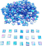 1.1 LB Ice Jade Mosaic Tiles, 0.59“ Square Glass Mosaic Pieces - Image 4