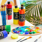 Shuttle Art Acrylic Paint, 15 Pack Acrylic Paint Large Bottle Set, 473ml/16oz - Image 8