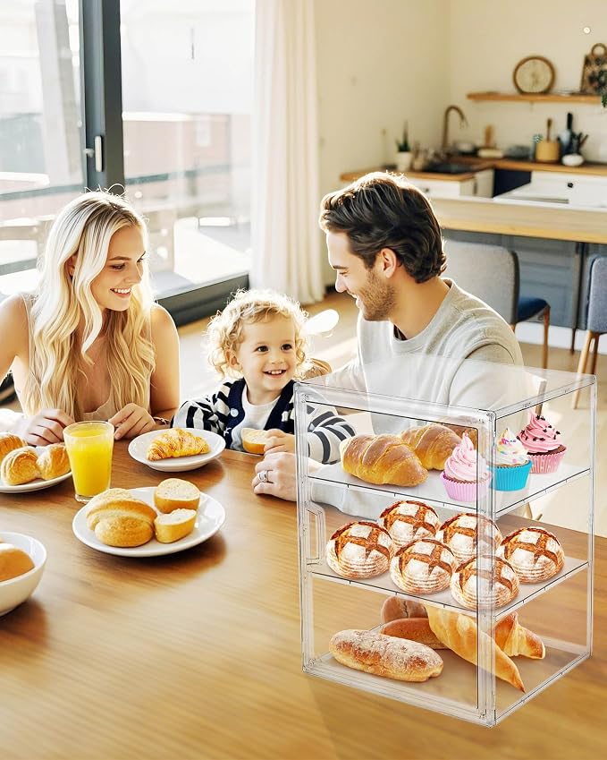 MEI NIAN Pastry Display Case, Bread Box - Image 7