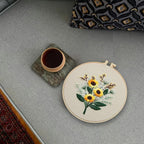 FONNUY Embroidery Kit for Beginners，Plants Flowers Pre-Stamped Pattern Kits for - Image 3