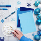 Whaline 18 Pcs Felt Fabric Sheets Assorted Blue Craft Felt Pack - Image 5