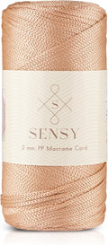 Sensy Premium 2mm 251 Yards Polyester Rope 100% Polypropylene Cord Macrame Cord by SSENSY