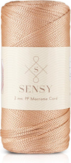 Sensy Premium 2mm 251 Yards Polyester Rope 100% Polypropylene Cord Macrame Cord by SSENSY
