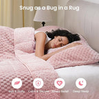 Drewin Weighted Blanket for Adults Queen Size 15lbs, Soft Cozy Turtleback - Image 3