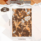 50 Sheets Brown Textured Scrapbook Paper Assorted Set | A5 Size, Mixed Special - Image 2
