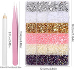 9000Pcs 3-8mm Silver Gold White Flatback Pearls - Image 4