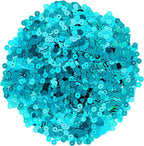 Mandala Crafts 6mm Flat Round Teal Sequins - Image 2
