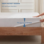 BEDLORE Waterproof Mattress Protector, Twin XL Size Mattress Pad - Image 4