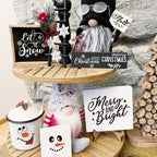 80pcs Snowman Face Stickers for Crafts Christmas Word Sticker Xmas Winter - Image 4