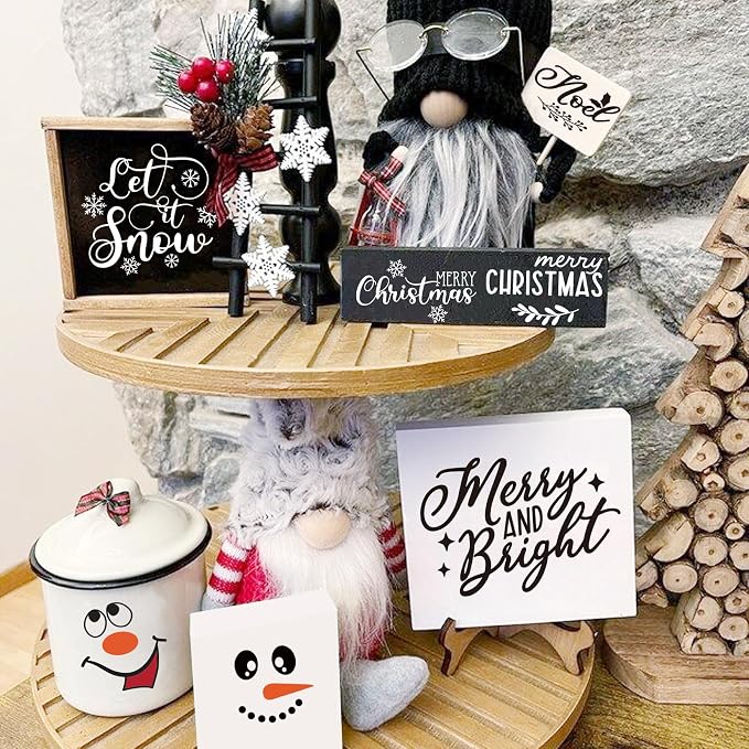 80pcs Snowman Face Stickers for Crafts Christmas Word Sticker Xmas Winter - Image 4