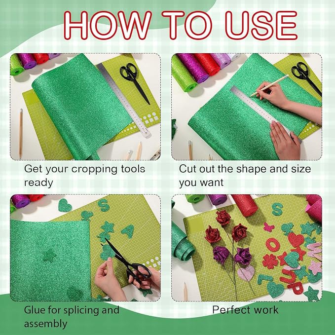 Fainne 8 Pcs Craft Foam Sheet Roll - Image 3
