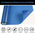 Blue Glitter HTV Heat Transfer Vinyl Roll 12inch x 20 ft - Image 3