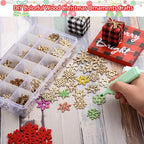 200 Pcs Unfinished Wooden Snowflake Ornament DIY Wood Snowflakes Cutouts Blank - Image 4